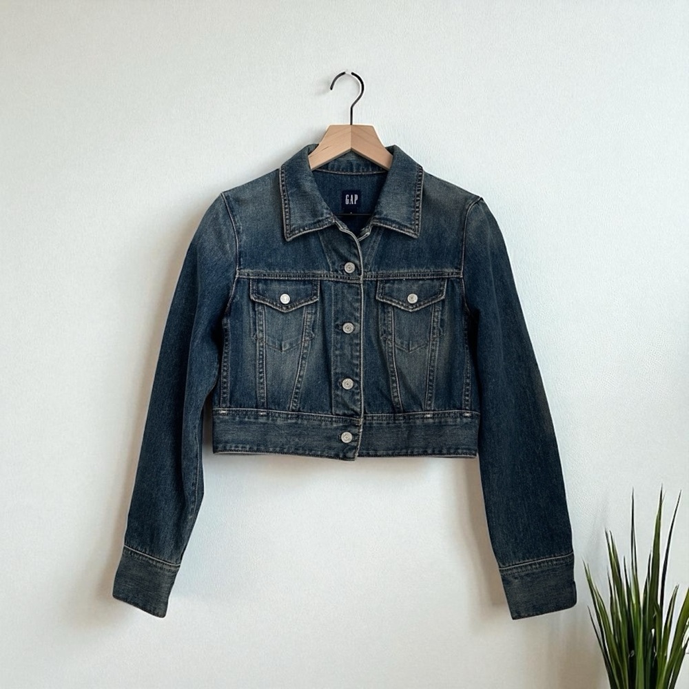GAP Women’s Blue Cotton Denim Jacket Size M